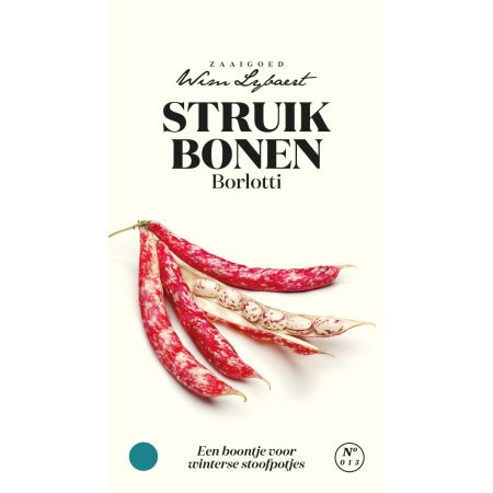 Borlotti Bean (Cranberry Bean) - Bush Bean - Struikbonen Borlotti - Wim Lybaert Zaaigoed