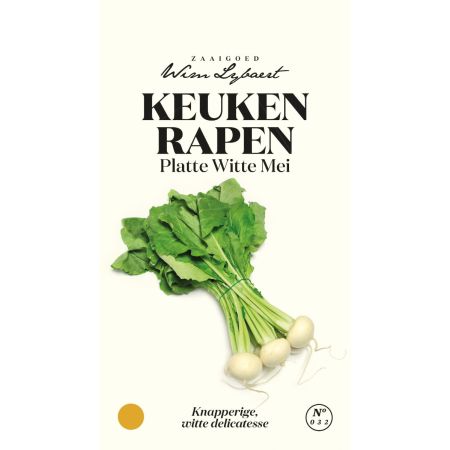 Flat White May Turnip (Turnip) - Keukenrapen Platte Witte Mei - Wim Lybaert Zaaigoed