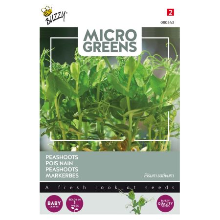 Pea Shoots - Buzzy Microgreens, Peashoots