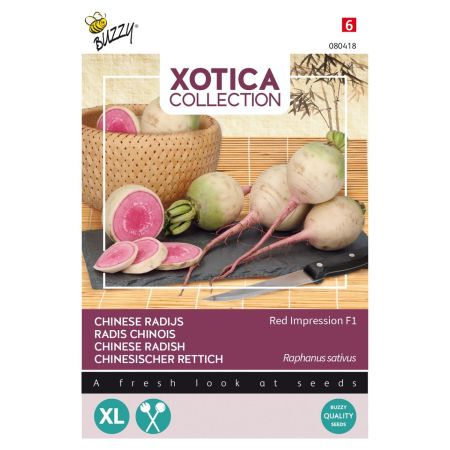 Radish (Cultivar ‘Red Impression’ F1) - Buzzy Xotica Japanse of chinese radijs Red Impression F1