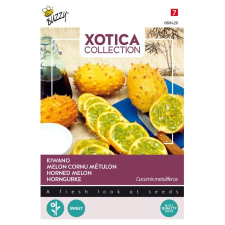 Kiwano - Horned Melon (African Horned Cucumber) - Buzzy Xotica Kiwano, Hoornkomkommer