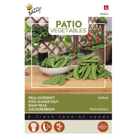 Sugar Snap Pea - Buzzy Patio Veggies, Sugar Snap delikett