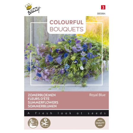 Edging Lobelia (Lobelia Erinus) - Buzzy Colourful Bouquets, Royal Blue