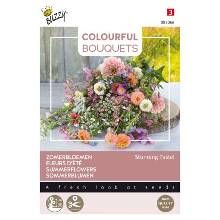 Buzzy Colourful Bouquets, Stunning Pastel gemengd