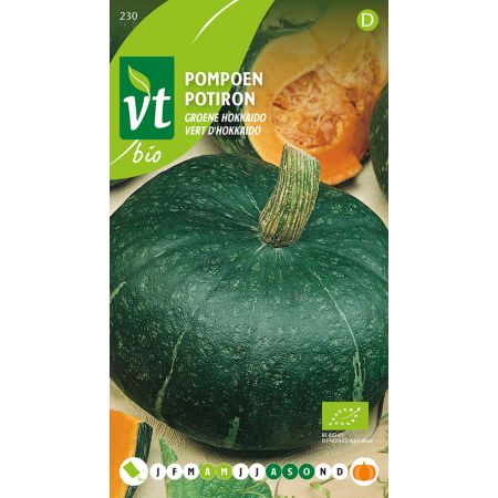Green Hokkaido (Green Kuri) Squash - Pompoen Groene Hokkaido Bio