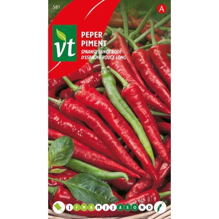 Spanish Long Red Pepper - Peper Spaanse Lange Rode