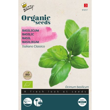 Italian Basil (Sweet Basil) - Buzzy Organic Basilicum - Italiano Classico  (BIO)