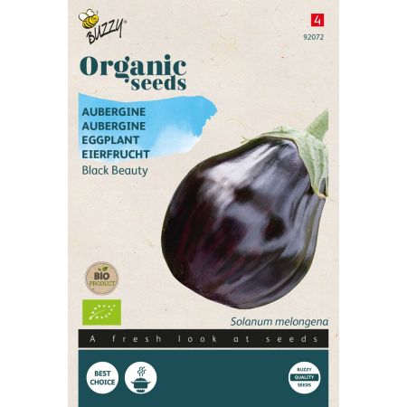 Black Beauty Eggplant - Buzzy Organic Aubergine Black Beauty (BIO)