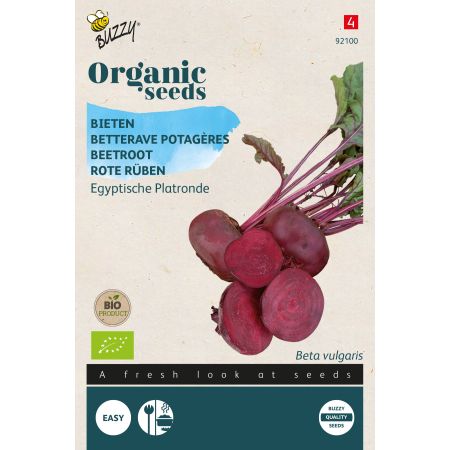 Buzzy Organic Red Beetroot Egyptian Flat Round - Bio