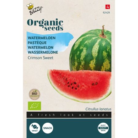 Crimson Sweet Watermelon - Buzzy Organic Watermeloen Crimson Sweet (BIO)