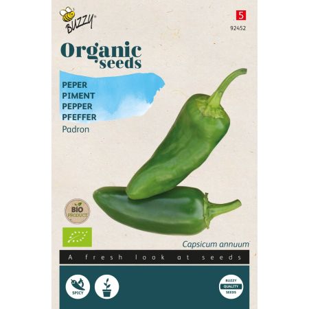 Padron Pepper (Padrón Pepper) - Buzzy Organic Peper Padron (BIO)