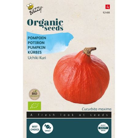 Red Kuri Squash - Buzzy Organic Pompoen Uchiki Kuri  (BIO)