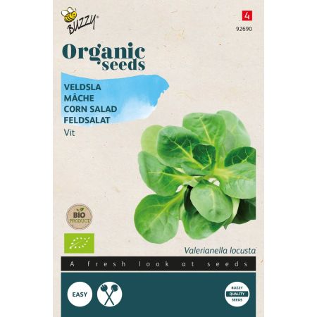Lamb'S Lettuce (Corn Salad, Mâche) - Buzzy Organic Veldsla Grote Noordhollandse  (BIO)