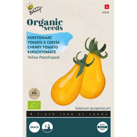 Yellow Pear (Yellow Pear Tomato) - Buzzy Organic Tomaat Yellow Pearshaped (BIO)