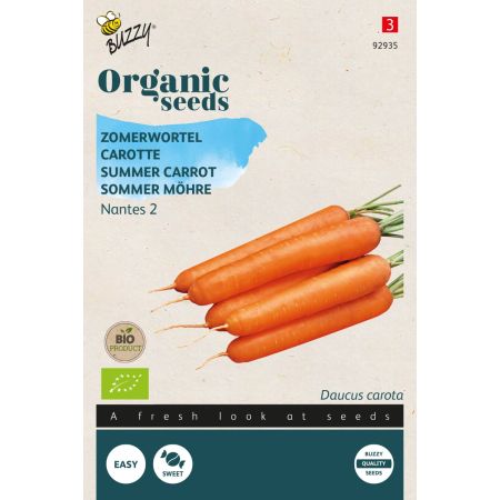 Nantes Carrot - Buzzy Organic Zomerwortelen Nantes 2  (BIO)