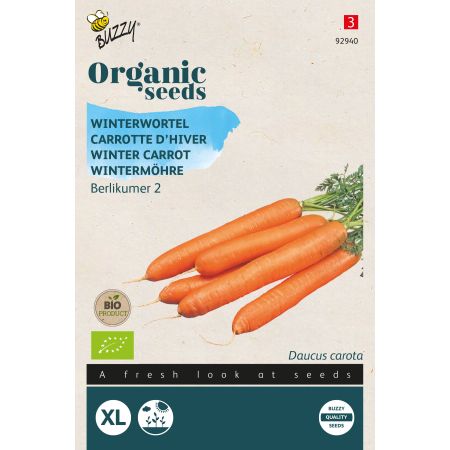 Buzzy Organic Winter carrot Long red blunt without heart 2 - Bio