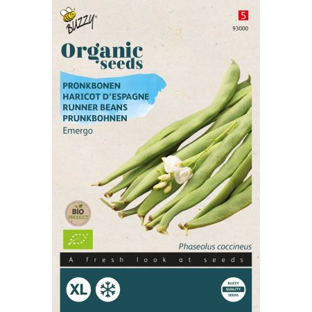 Scarlet Runner Bean - Buzzy Organic Pronkboon Emergo (BIO)