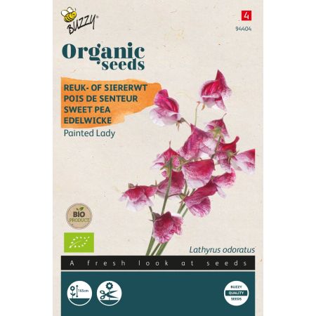 Sweet Pea (Painted Lady) - Buzzy Organic Lathyrus, Reuk- of siererwt Painted Lady(BIO)