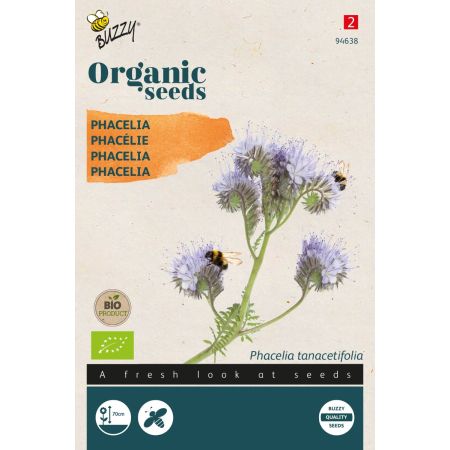 Lacy Phacelia (Also Called Purple Tansy) - Buzzy Organic Phacelia, Bijenvoer (BIO)