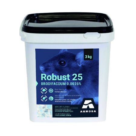 Robust 3kg - Free shipping- Effective and Professional Rat Poison in Pastala Cheese